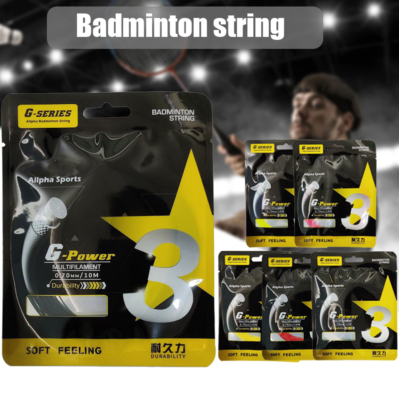 Badminton Yonex String - สายเอ็นไม้แบดมินตัน ทนทาน สีดำ ขาว แดง ชมพู