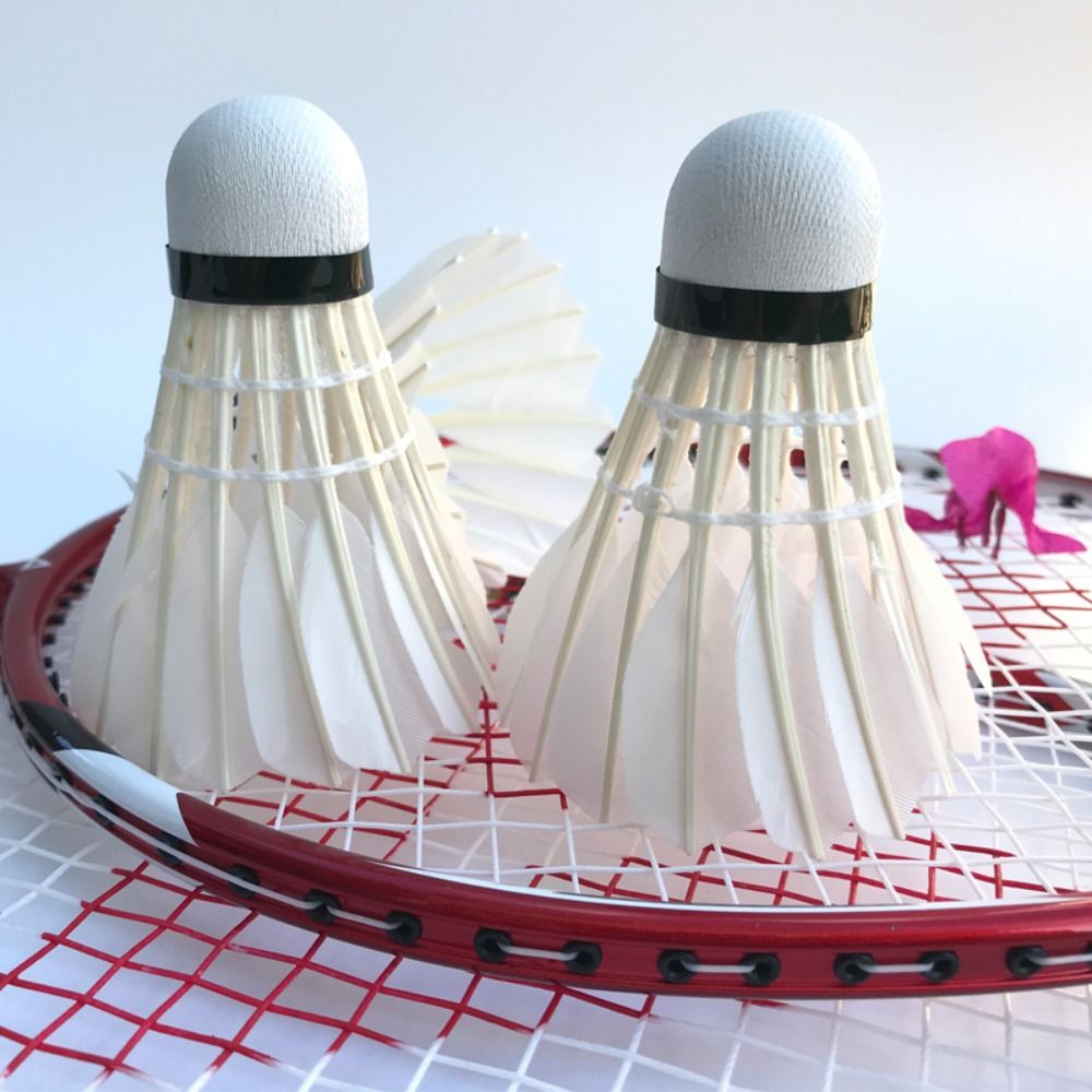 ลูกขนไก่แบดมินตันสีขาวใหม่ 3/6 - Badminton Victory บทวิจารณ์และราคา