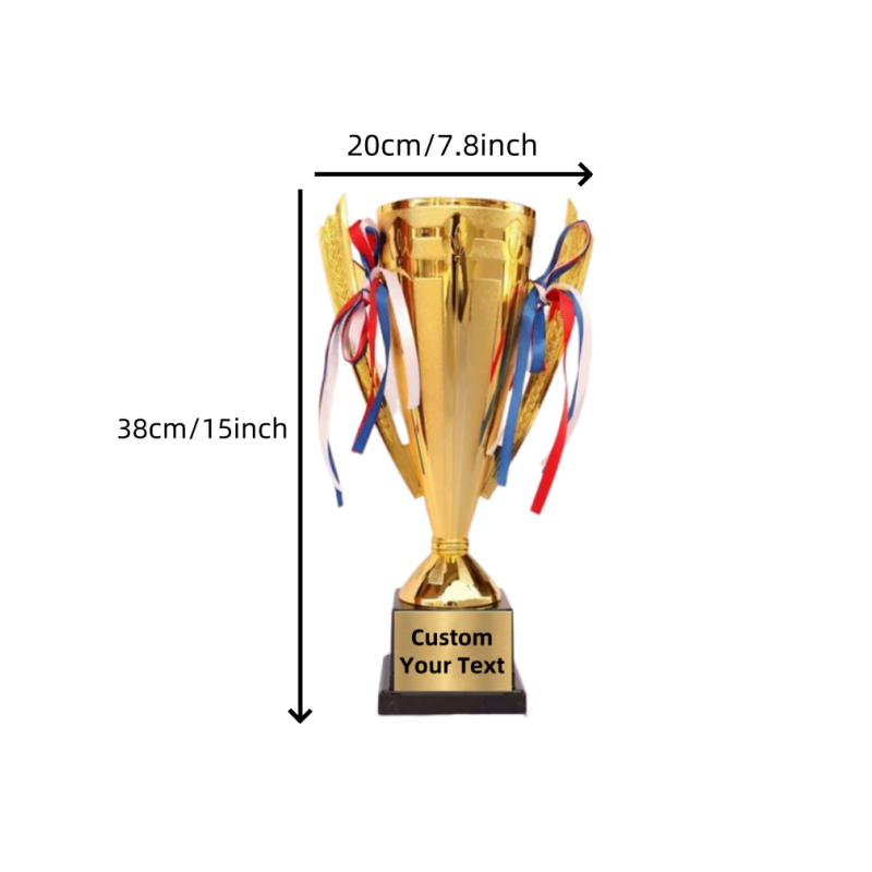 ถ้วยรางวัลสีทองสูง 11/15 นิ้ว  - Badminton Victory บทวิจารณ์และราคา