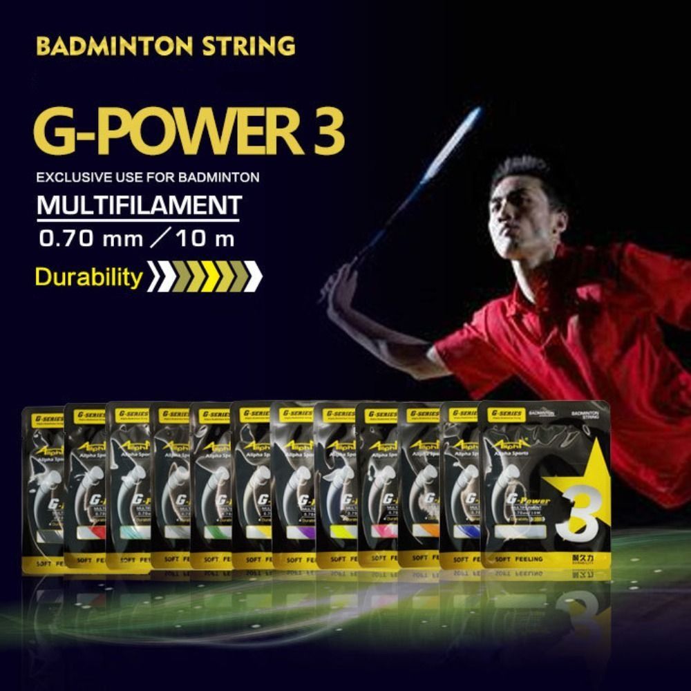 10ชิ้นสตริงแบดมินตัน G3 0.7มม. - Badminton Yonex String บทวิจารณ์และราคา