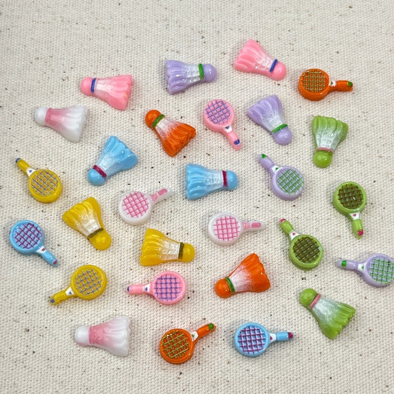 20 ชิ้น ชาร์มตกแต่งเล็บ 3D ลาย - Badminton Minion บทวิจารณ์และราคา