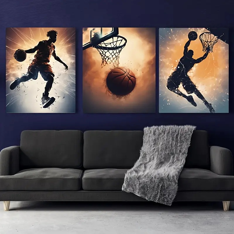 3 ชิ้นบาสเกตบอล Wall Art Pose  - Badminton Zone บทวิจารณ์และราคา
