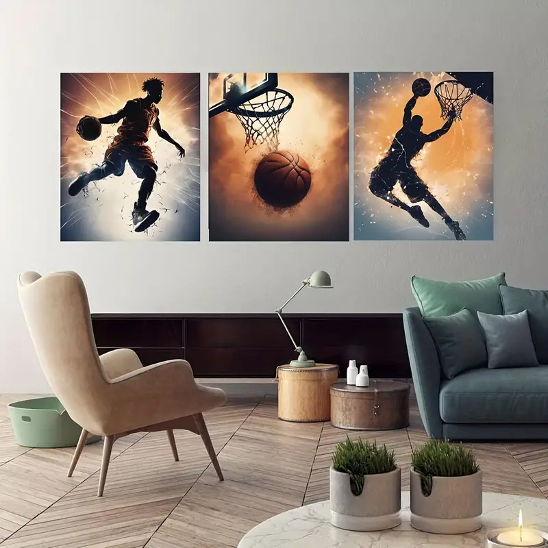 3 ชิ้นบาสเกตบอล Wall Art Pose  - Badminton Zone บทวิจารณ์และราคา